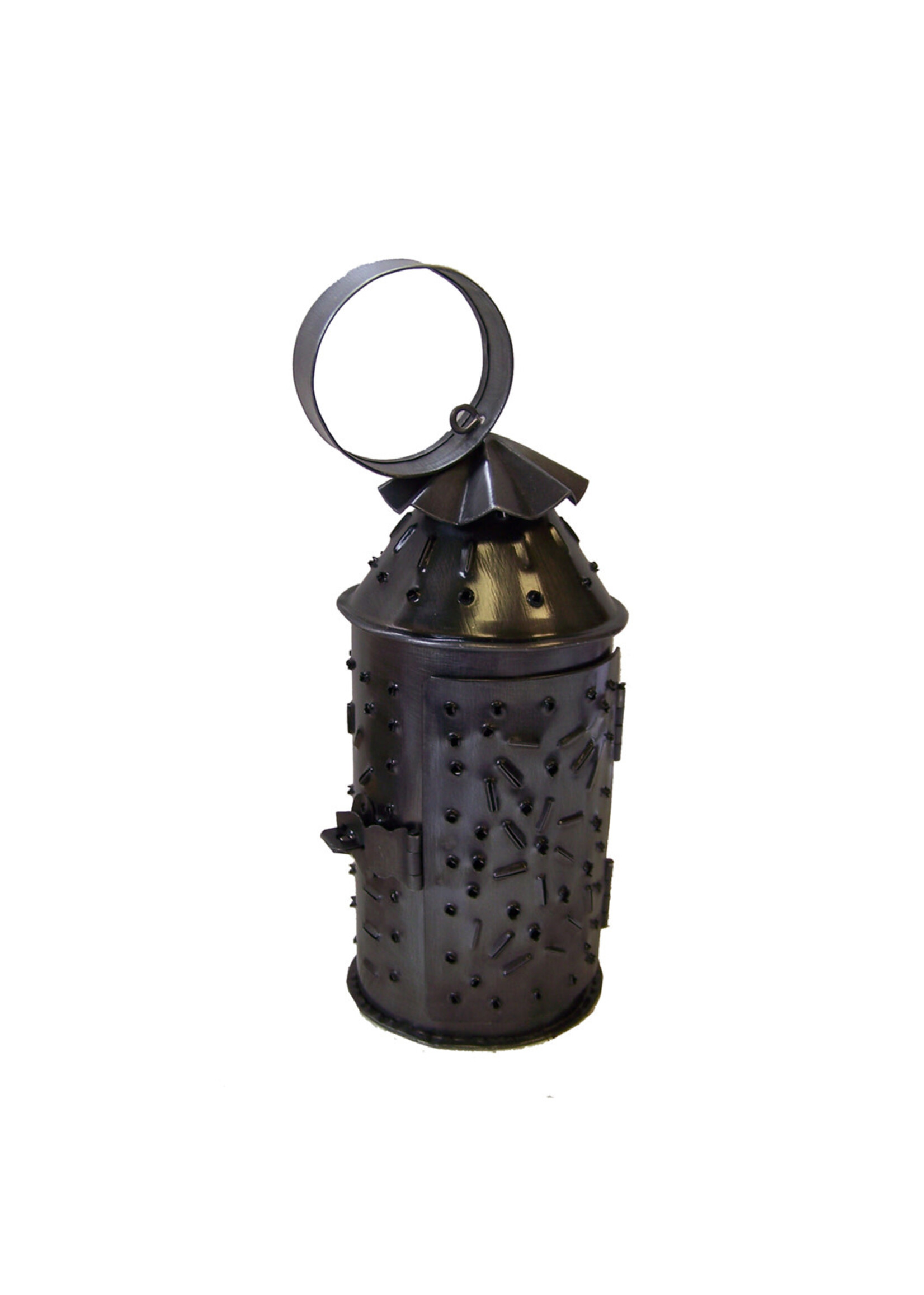 Mini Punched Tin Lantern:  Antique Vintage Style