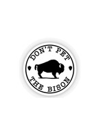 Don't Pet the Bison Sticker