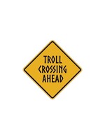 Troll Crossing Ahead Sticker