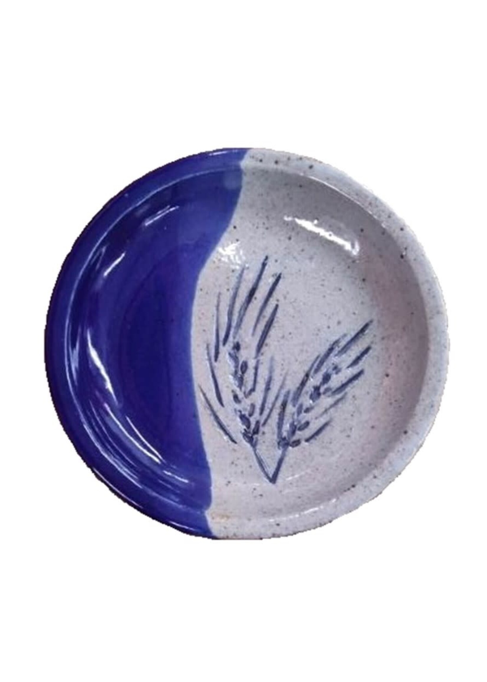 Saucer: Wheat: Blue
