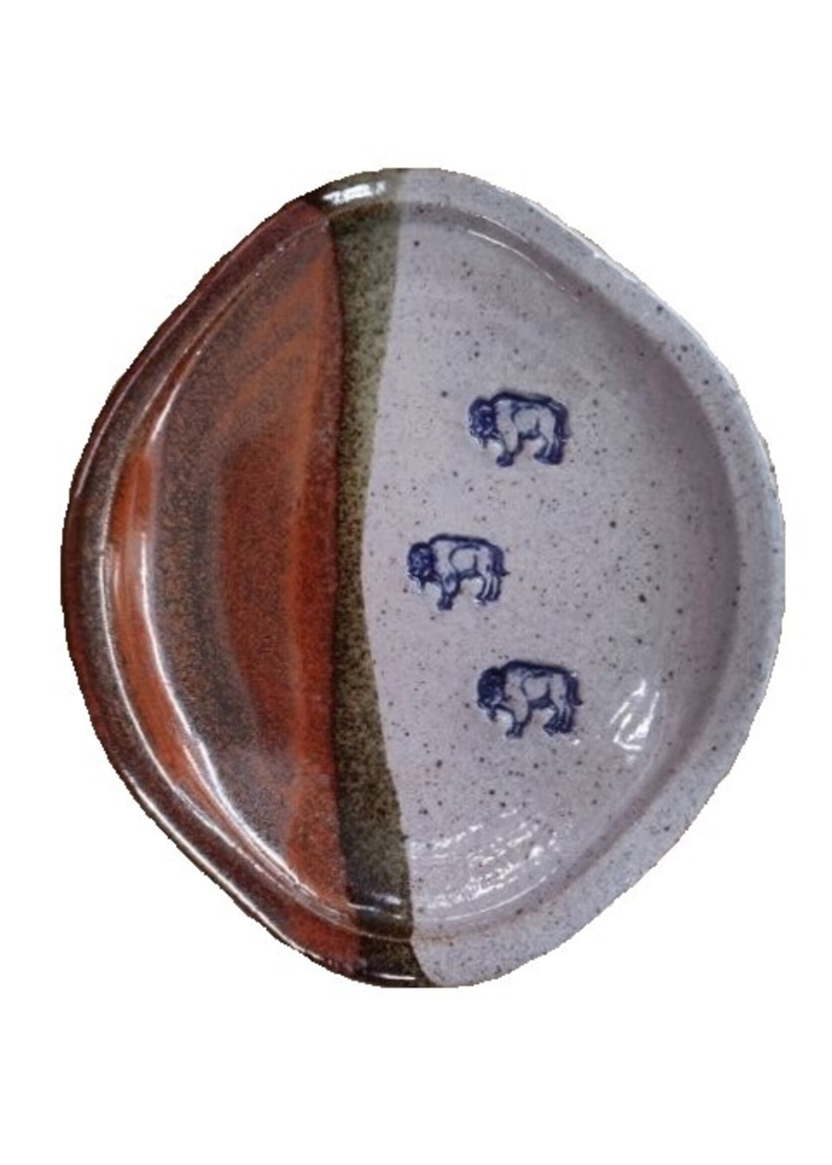 Oval Tray: Small: Bison: Rust