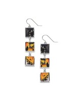 Painted Lady Butterfly Dangle Earrings