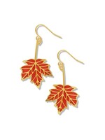 Red Maple Leaf in Fall Earrings