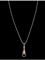 Honey Amber  Guitar Necklace