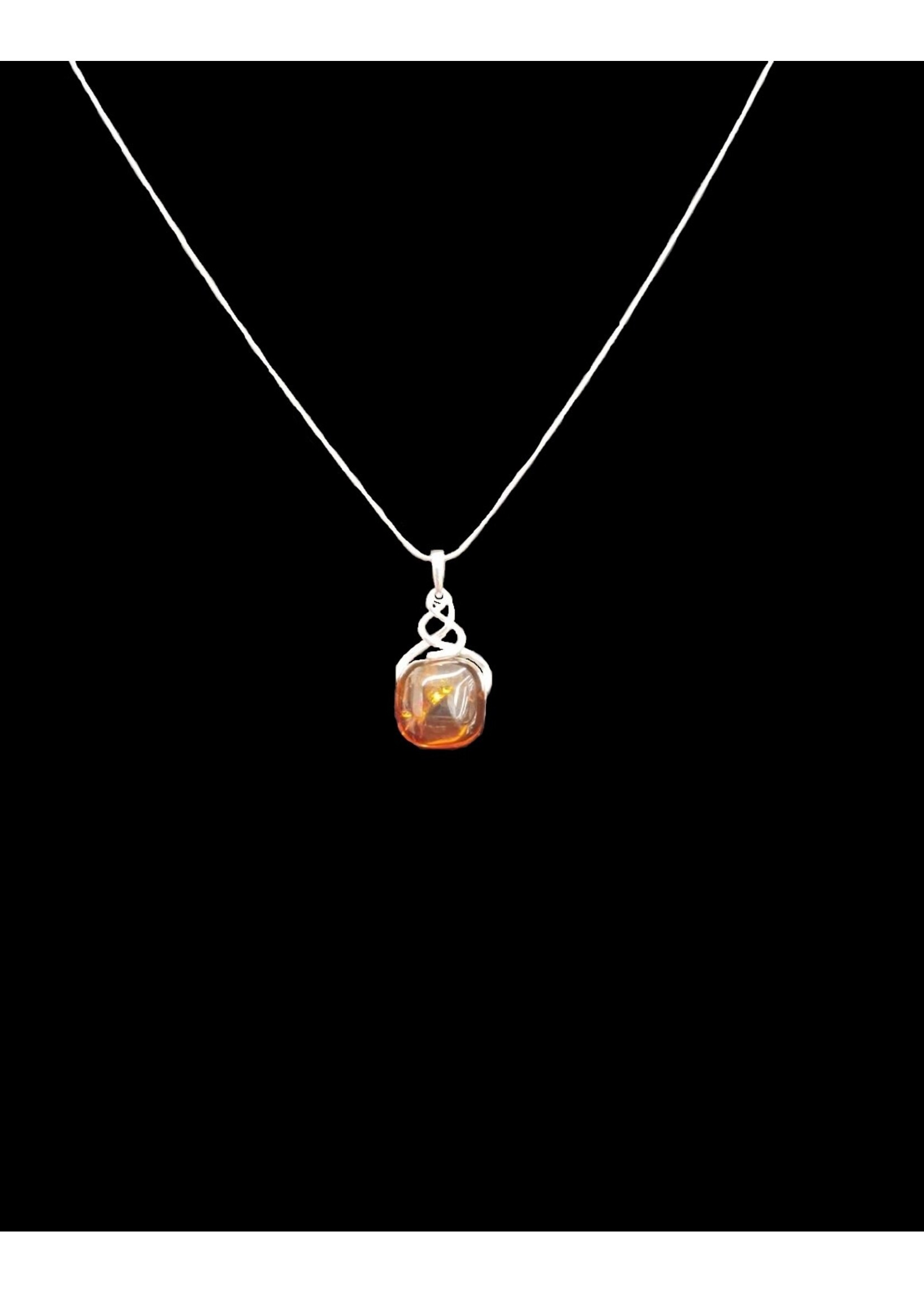 Amber Celtic Necklace