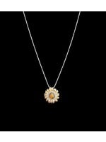 Amber Honey Sunflower Necklace