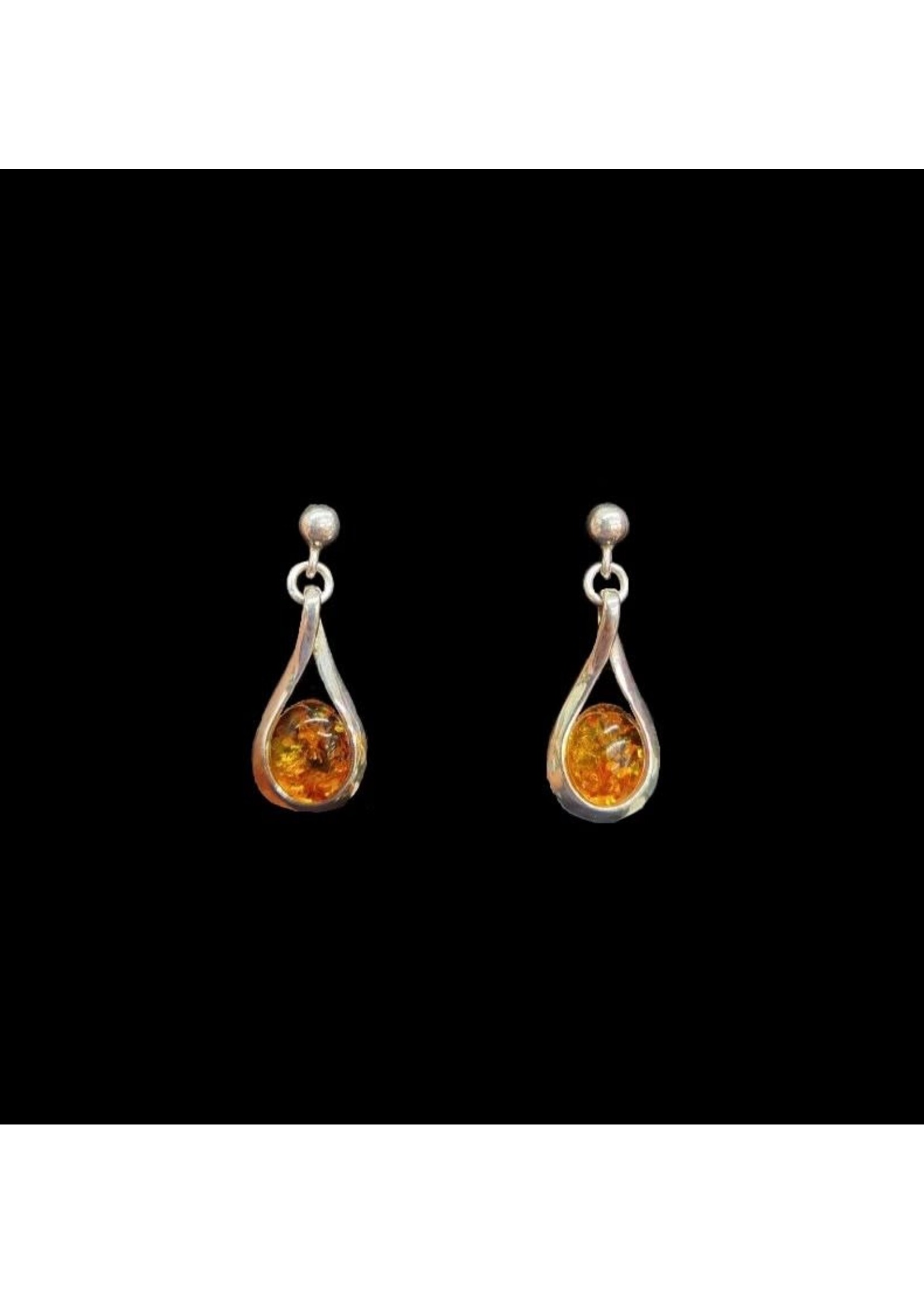 Amber Drop Earrings