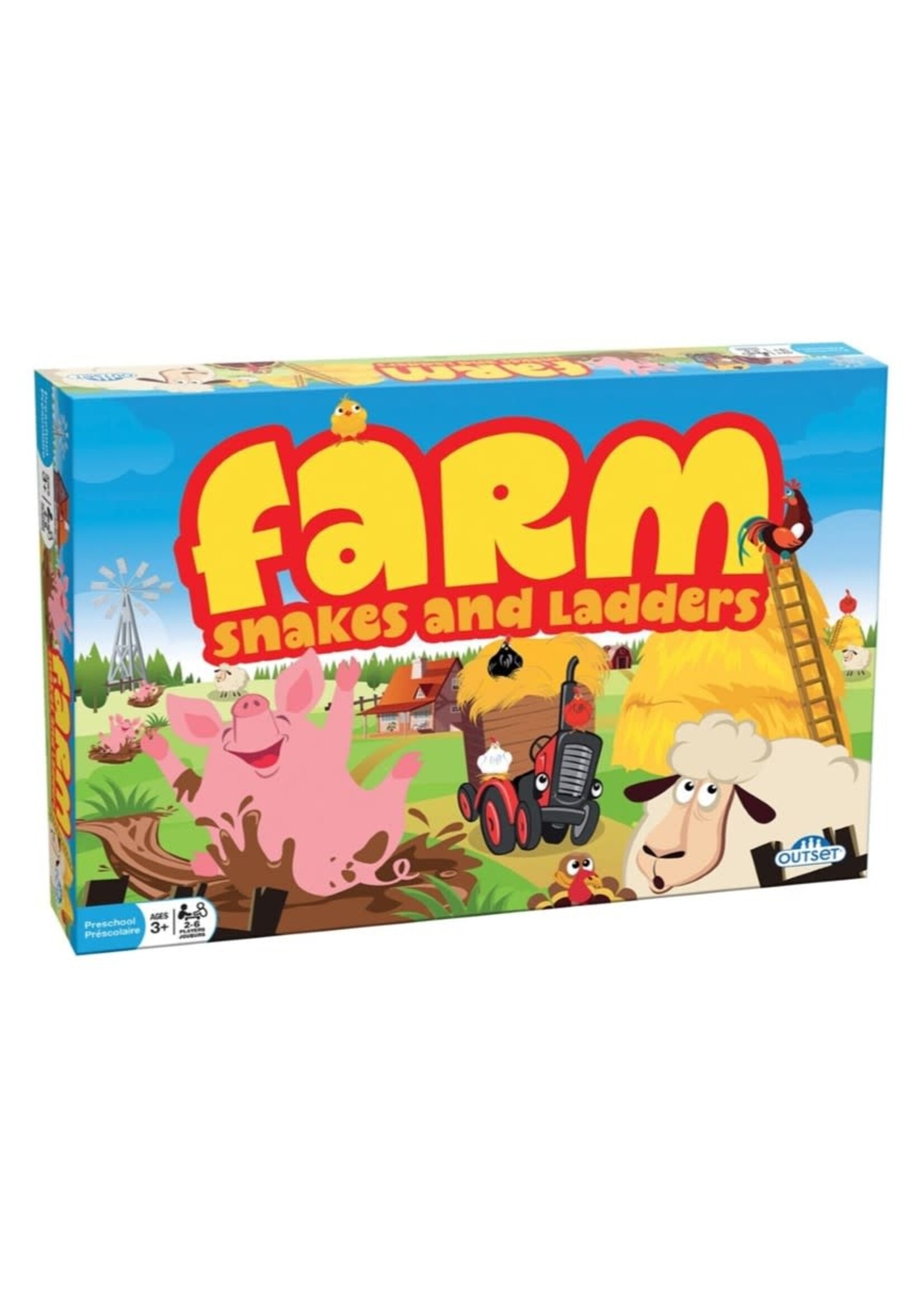 Farm Snakes and Ladders Board Game
