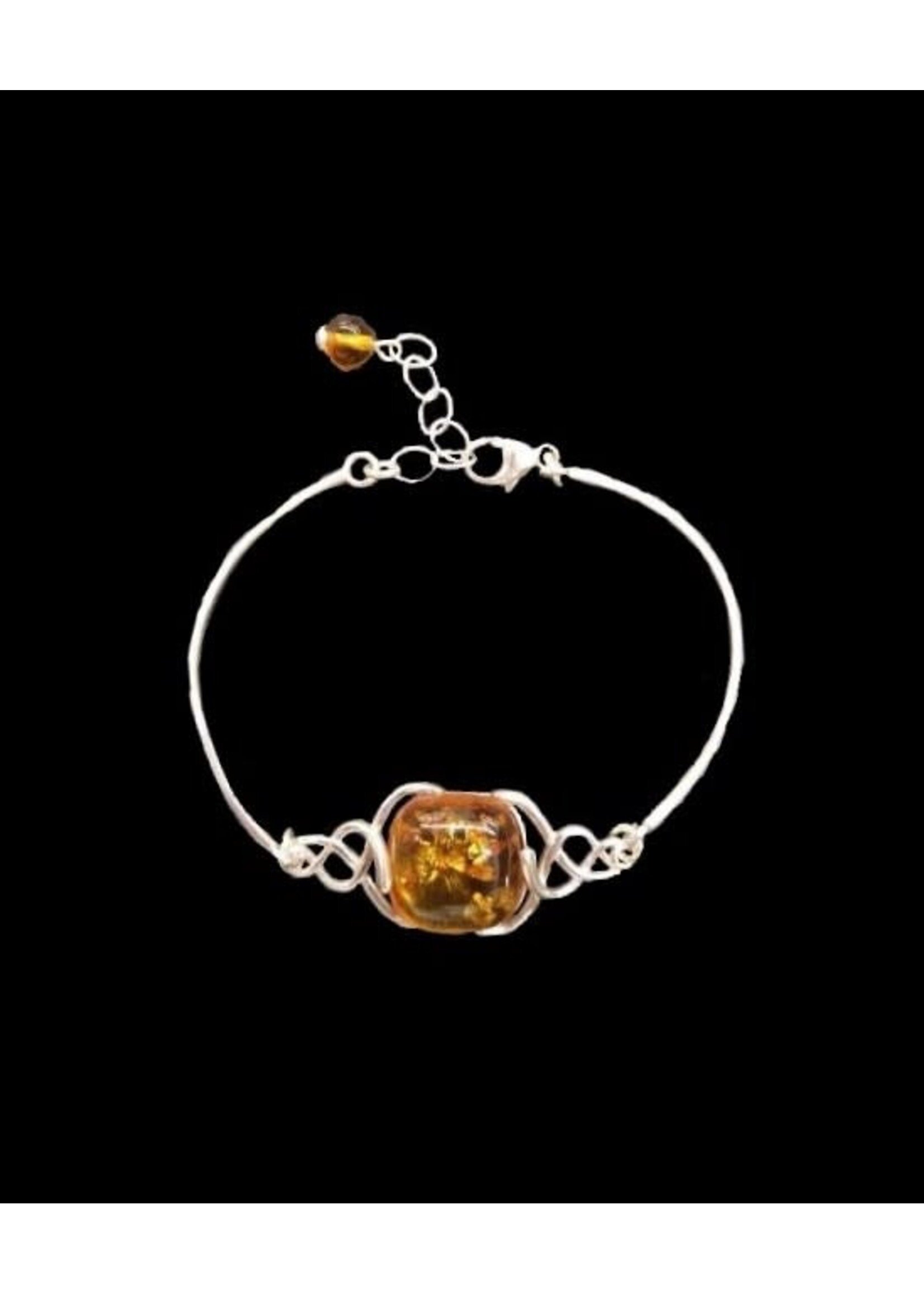 Amber Celtic Bracelet