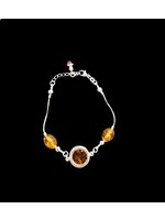 Honey Amber Beads Bracelet