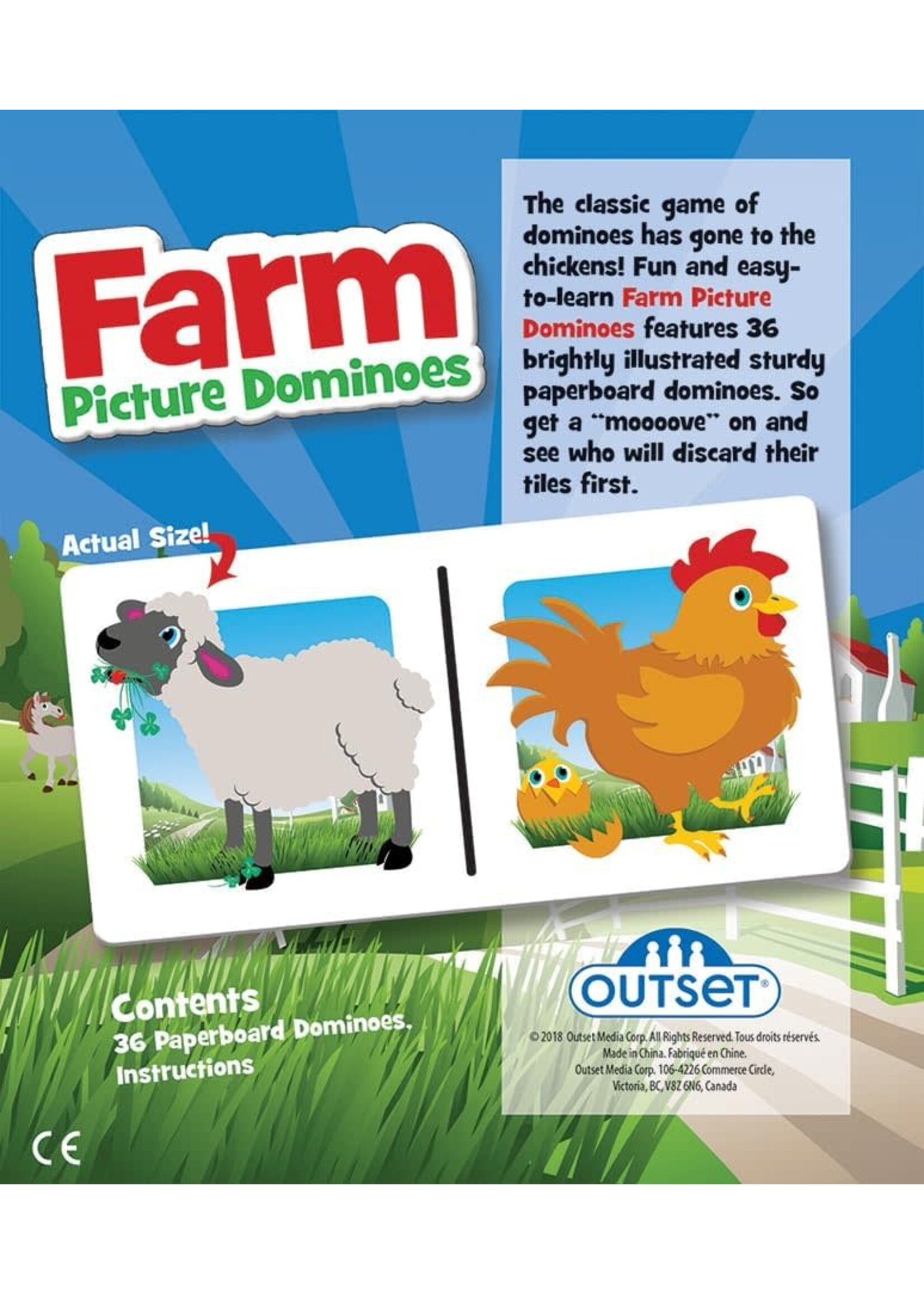Picture Dominoes: Farm Game