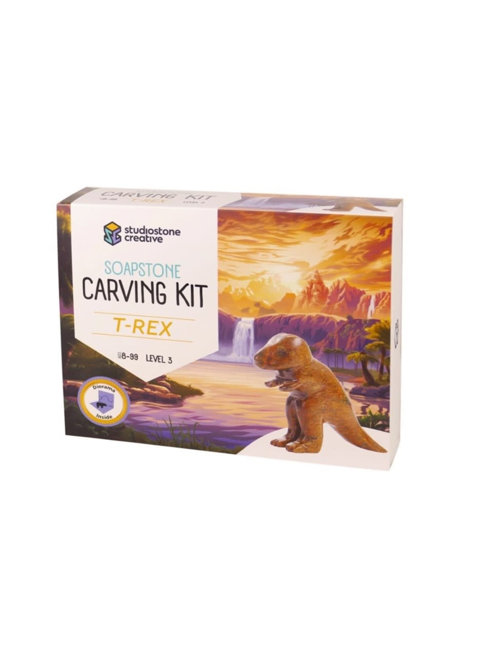 T-Rex Soapstone Carving and Whittling—DIY Art & craf