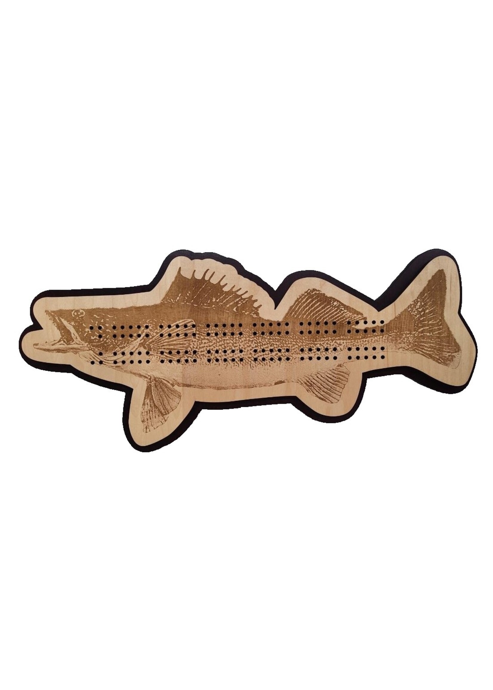 Walleye Cribbage Board