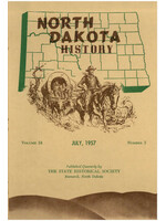 North Dakota History Journal Volume 24 No.3 July, 1957