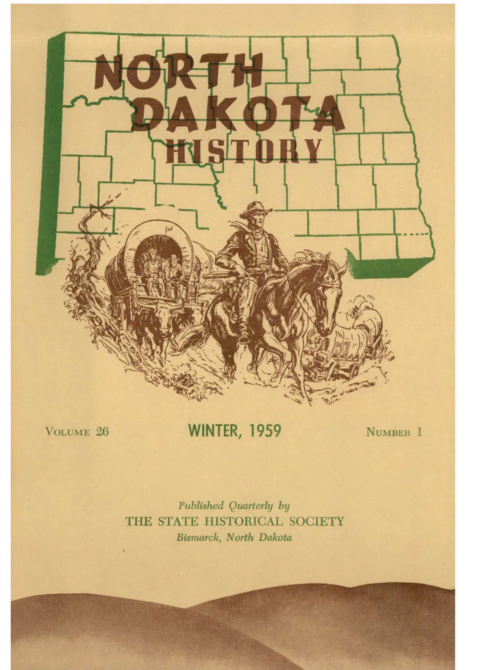 North Dakota History Journal Volume 26 No. 1 Winter, 1959