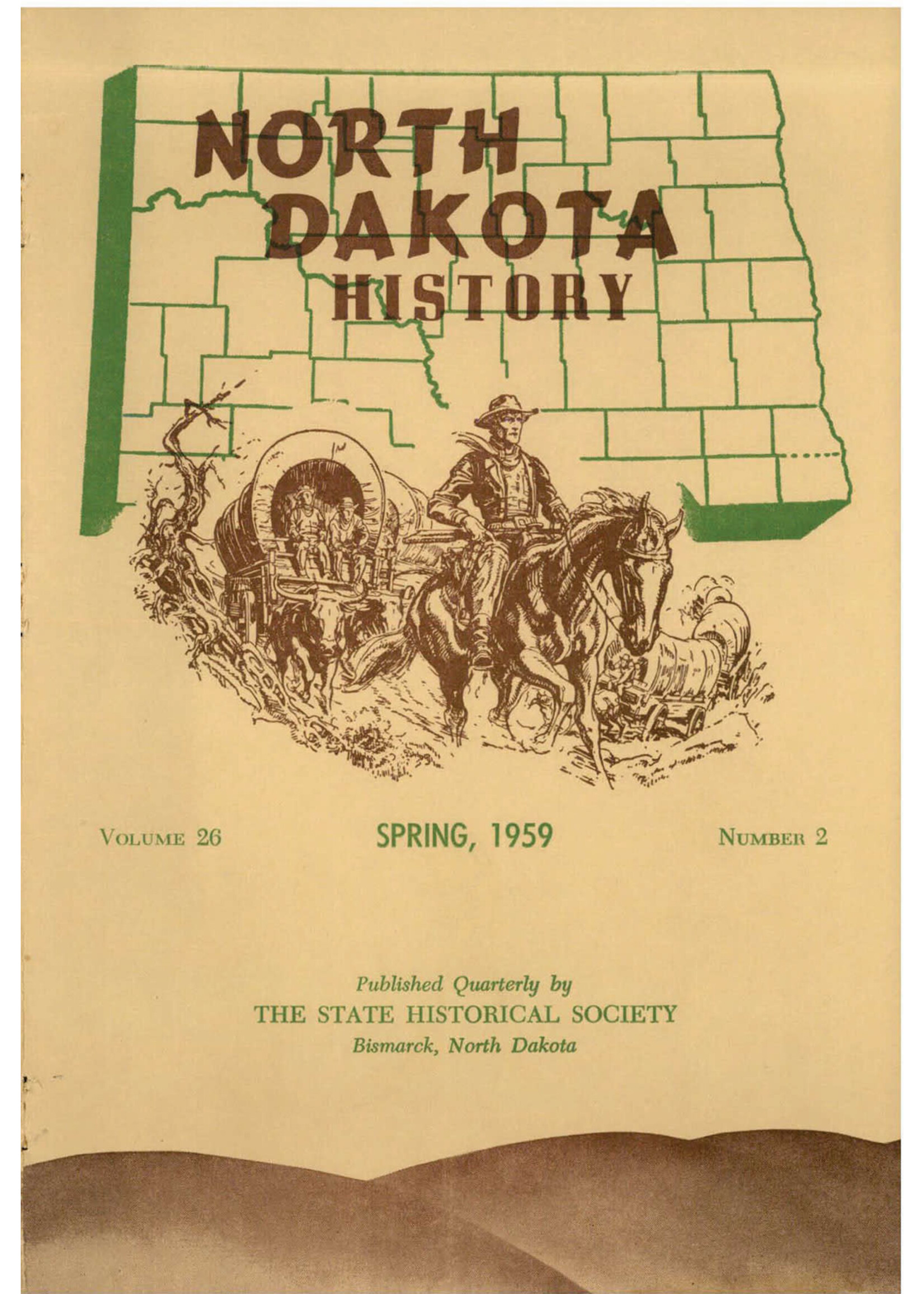 North Dakota History Journal Volume 26 No. 2 Spring, 1959