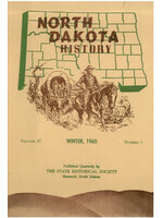 North Dakota History Journal Volume 27 No.1 Winter 1960
