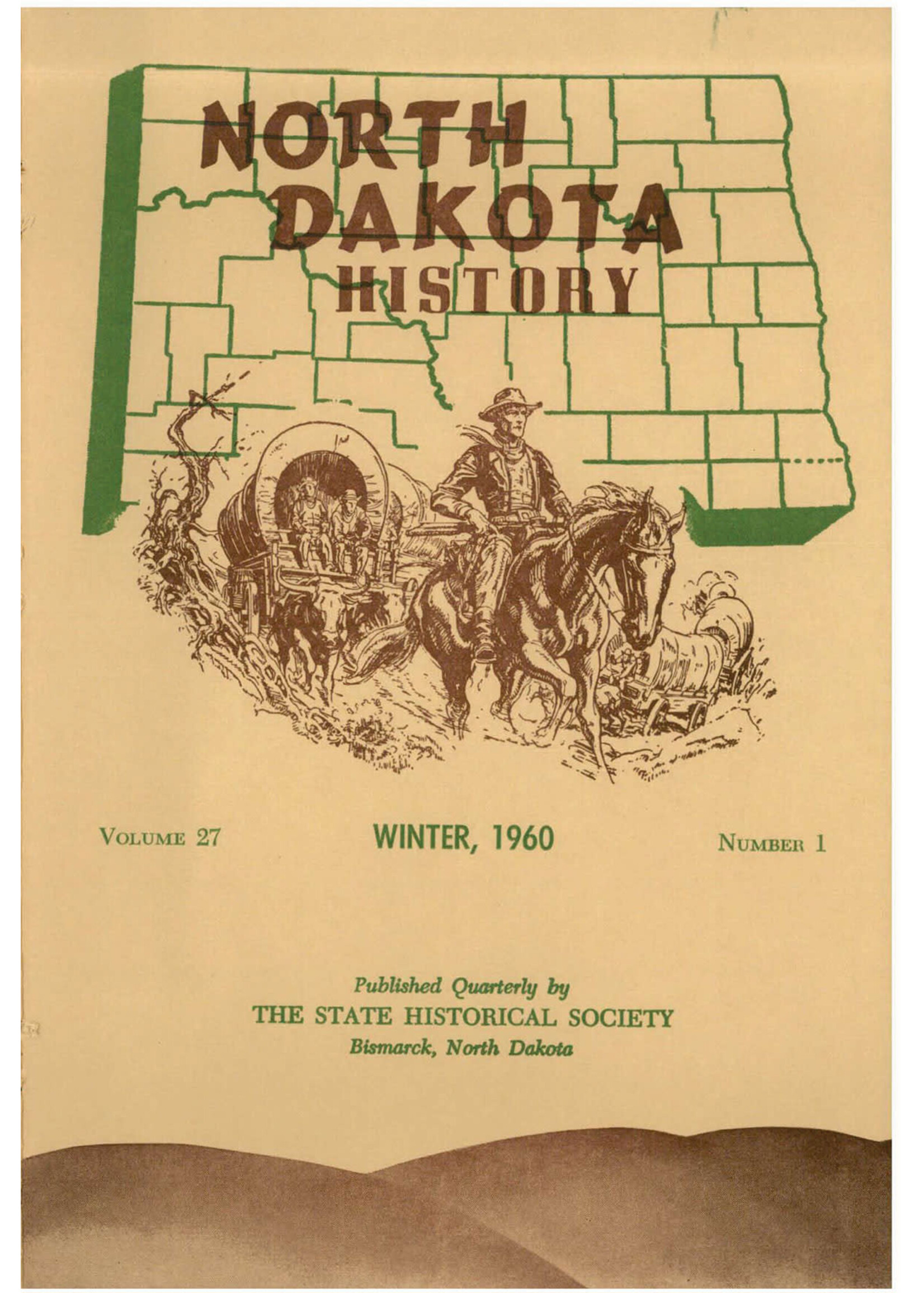 North Dakota History Journal Volume 27 No.1 Winter 1960