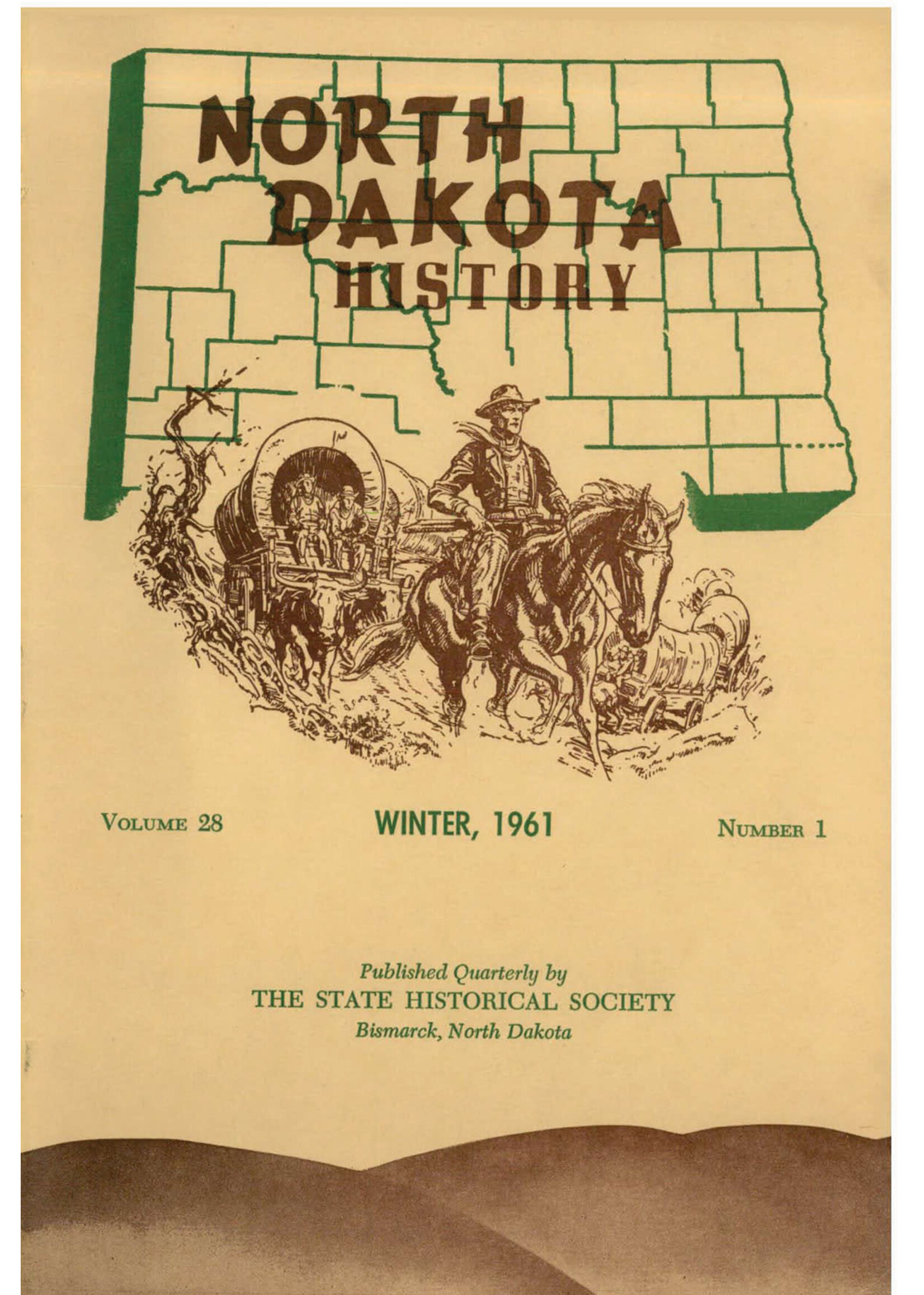North Dakota History Journal Volume 28 No. 1 Winter, 1961