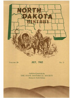 North Dakota History Journal Volume 29 No. 3 July, 1962