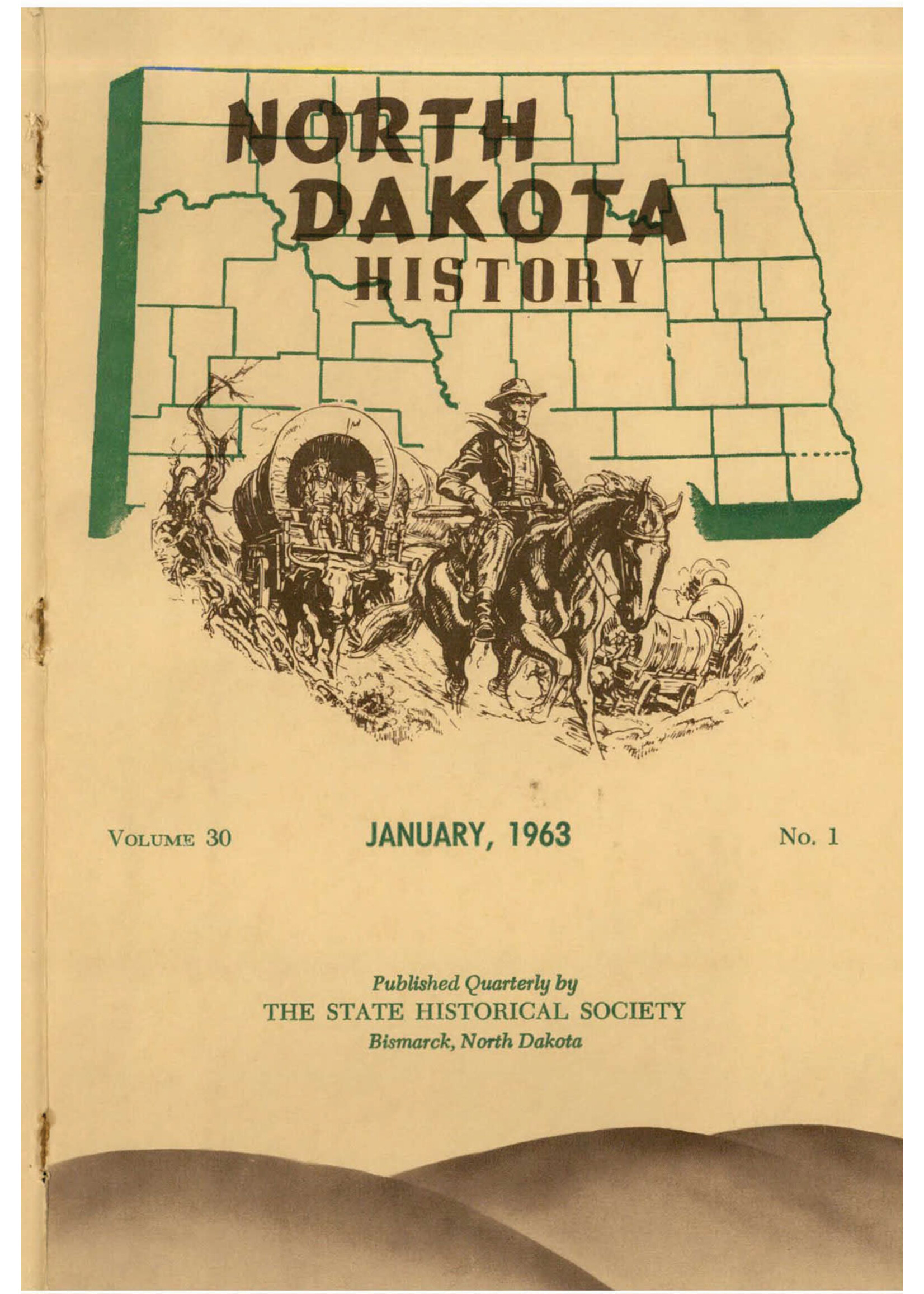 North Dakota History Journal Volume 30 No. 1 January, 1963
