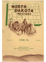 North Dakota History Journal Volume 32 No. 4 October, 1965