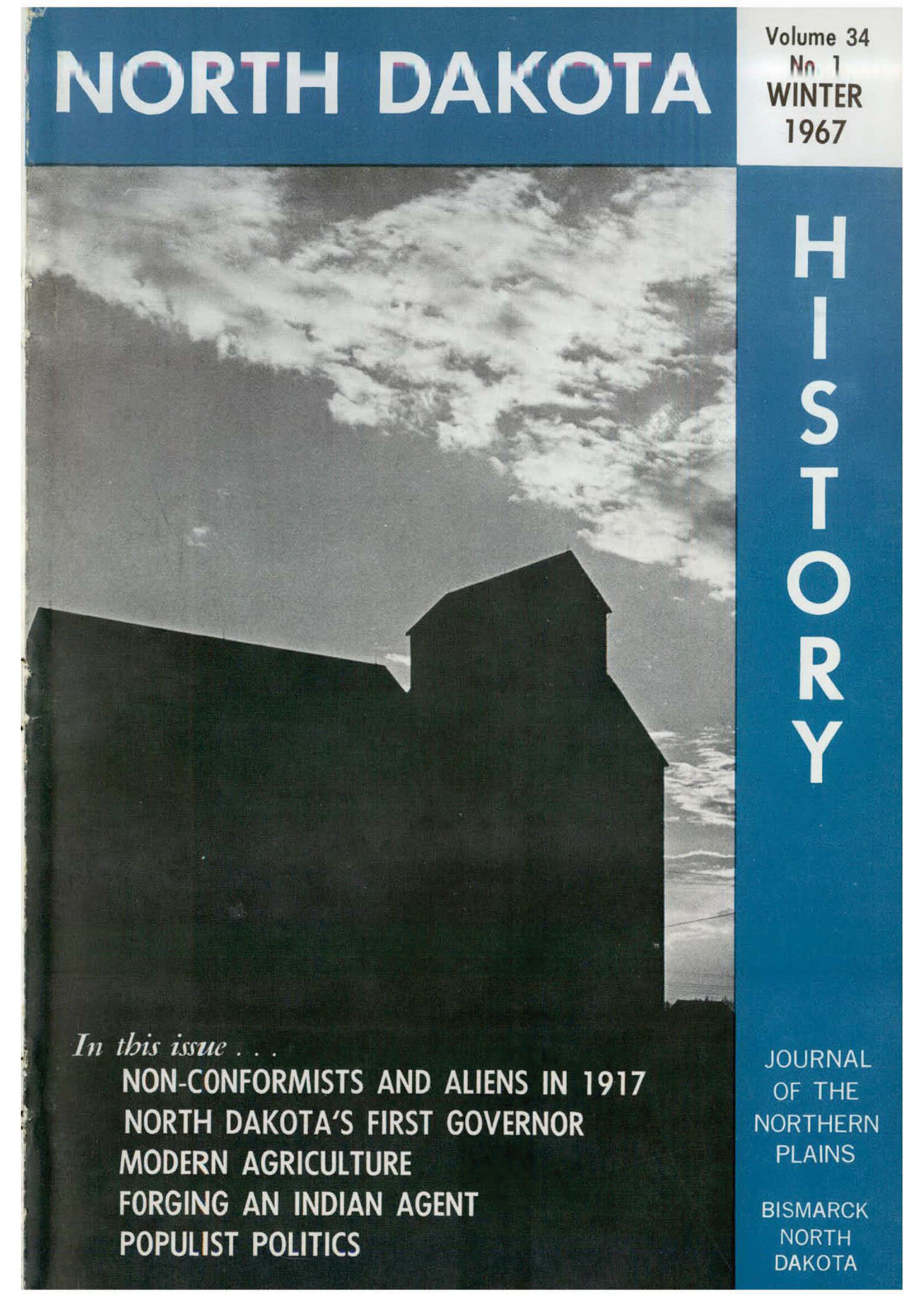 North Dakota History Journal Volume 34 No. 1 Winter, 1967