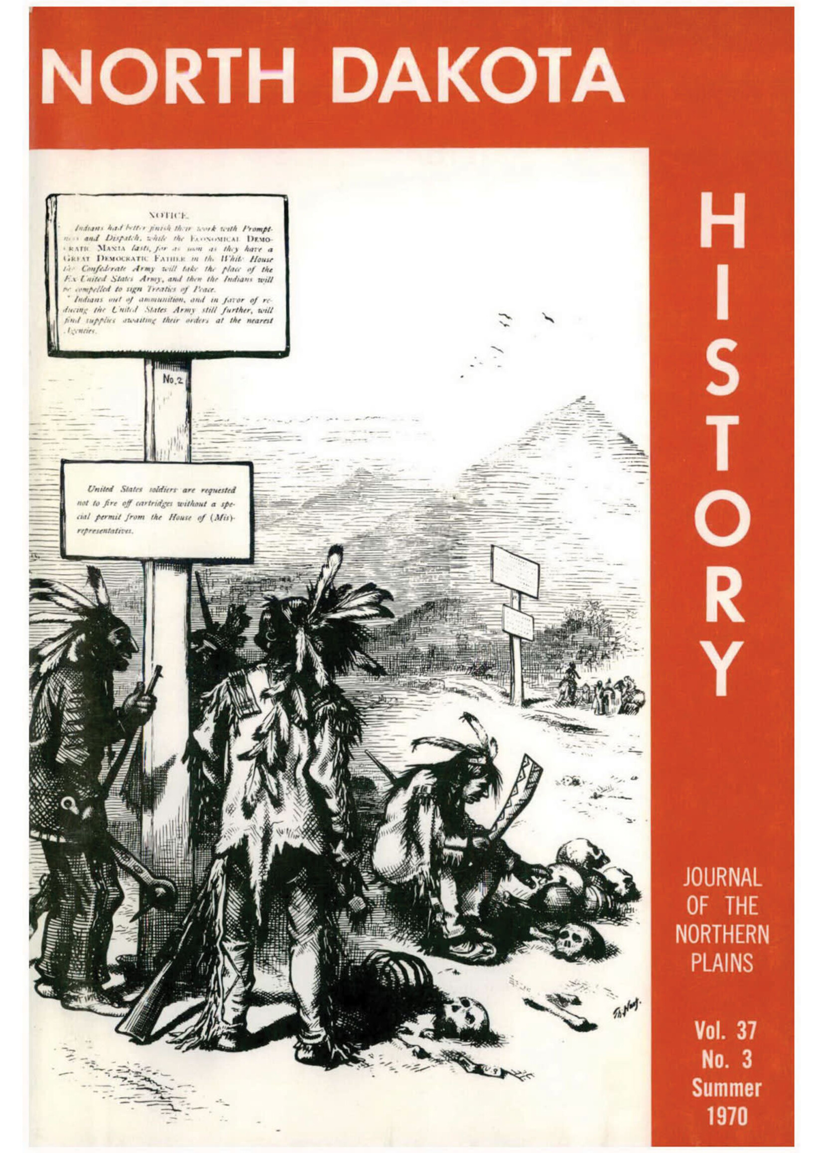 North Dakota History Journal Volume 37 No. 3 Summer, 1970