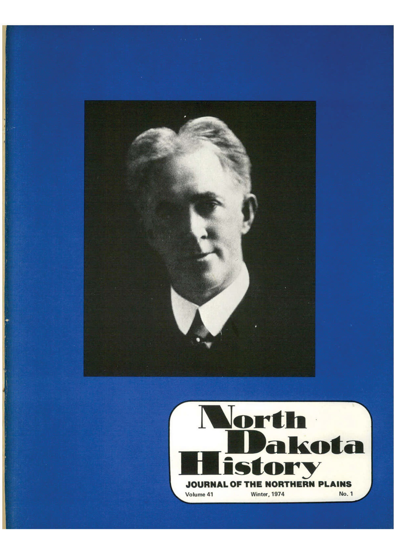 North Dakota History Journal Volume 41 No. 1 Winter, 1974