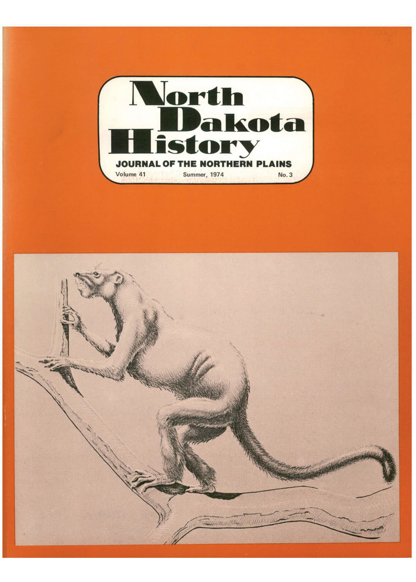 North Dakota History Journal Volume 41 No. 3 Summer, 1974