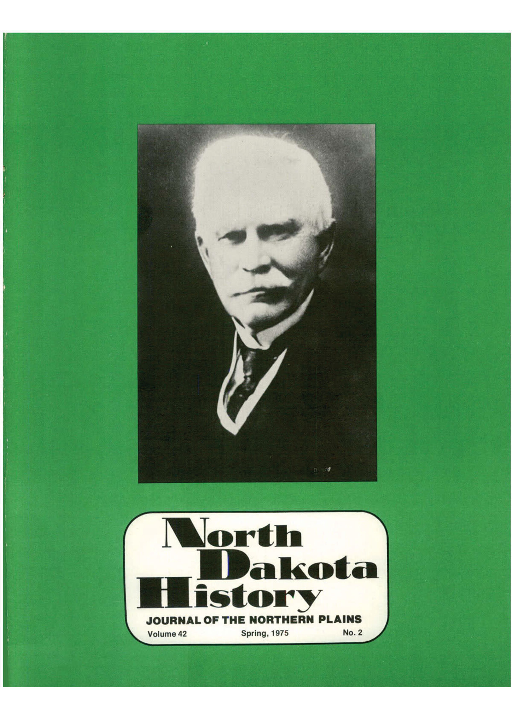 North Dakota History Journal Volume 42 No. 2 Spring, 1975
