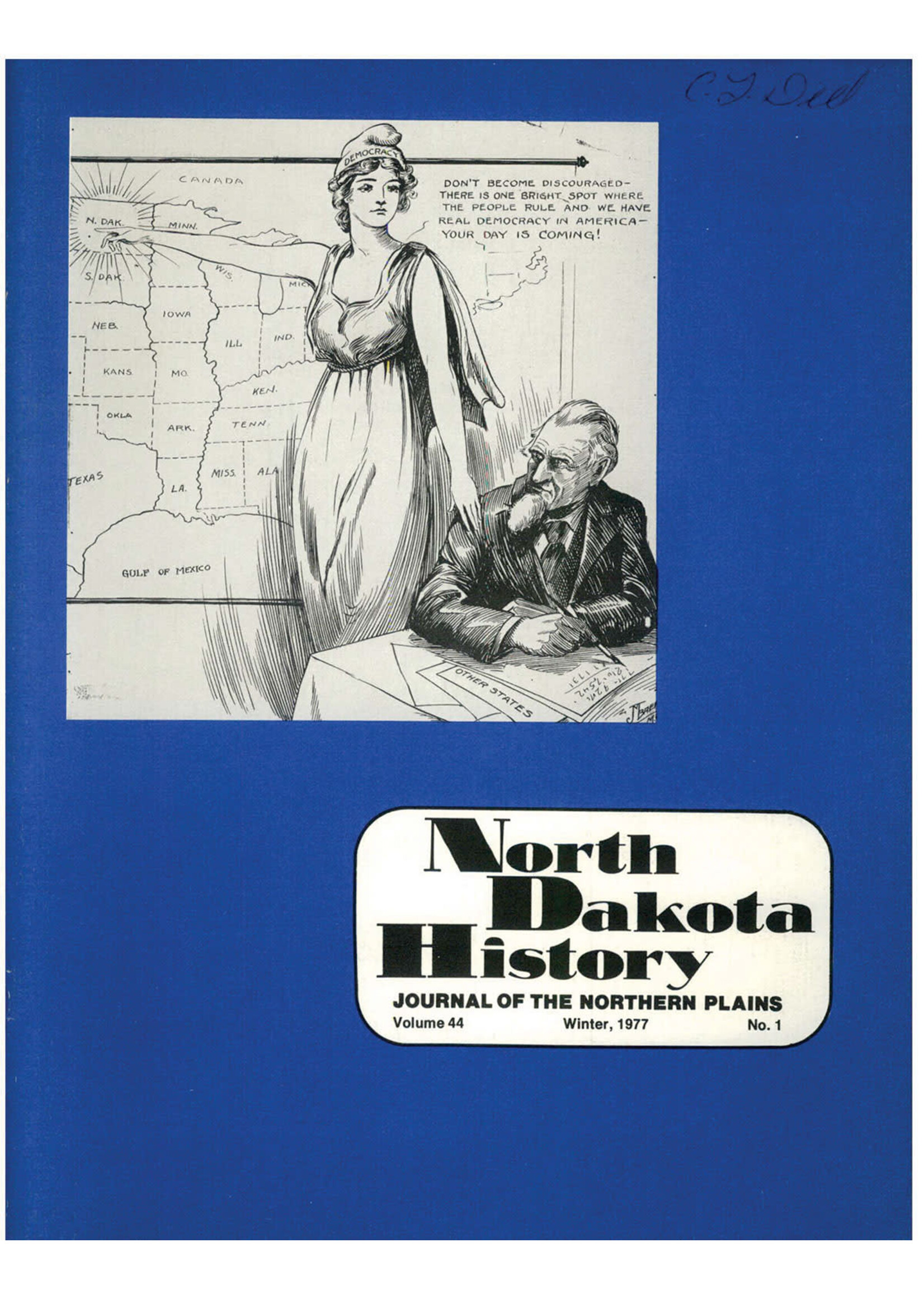 North Dakota History Journal Volume 44 No. 1 Winter, 1977