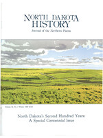 North Dakota History Journal Volume 56 No.1, Winter 1989