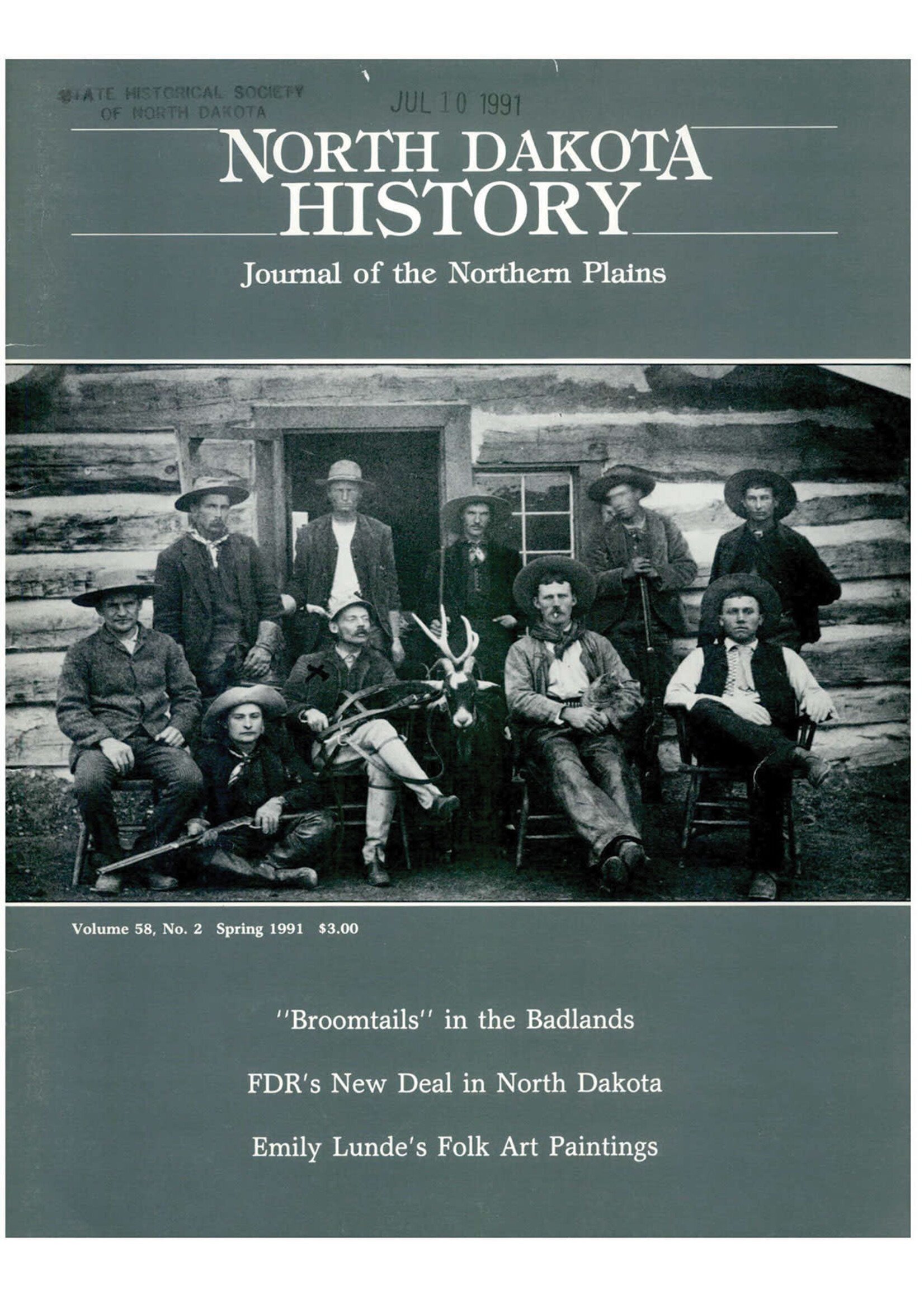 North Dakota History Journal Volume 58 No. 2 Spring, 1991