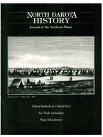 North Dakota History Journal Volume 59 No. 1 Winter, 1992