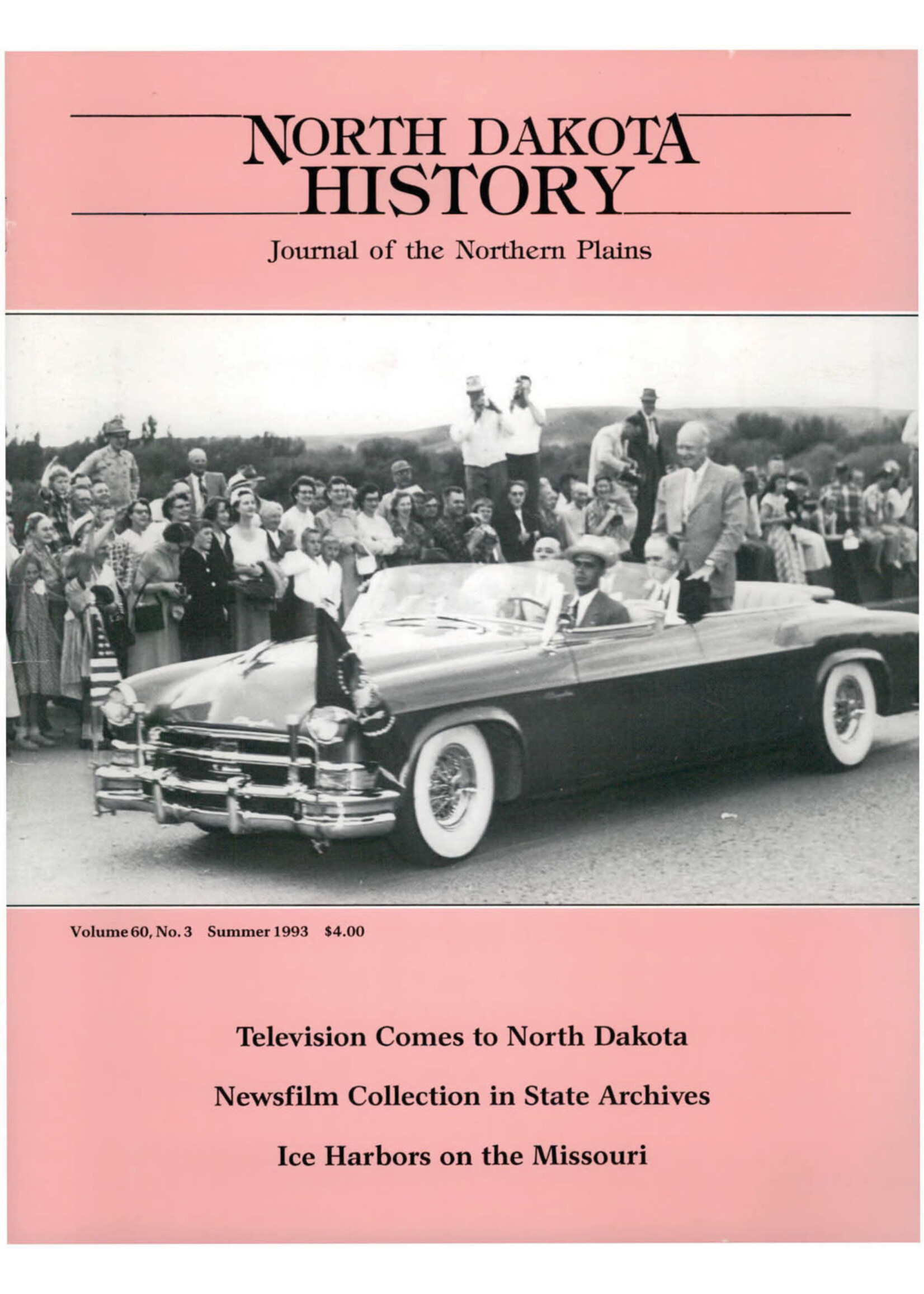 North Dakota History Journal Volume 60 No.3  Summer, 1993