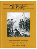 North Dakota History Journal Volume 63 No. 1 Winter, 1996