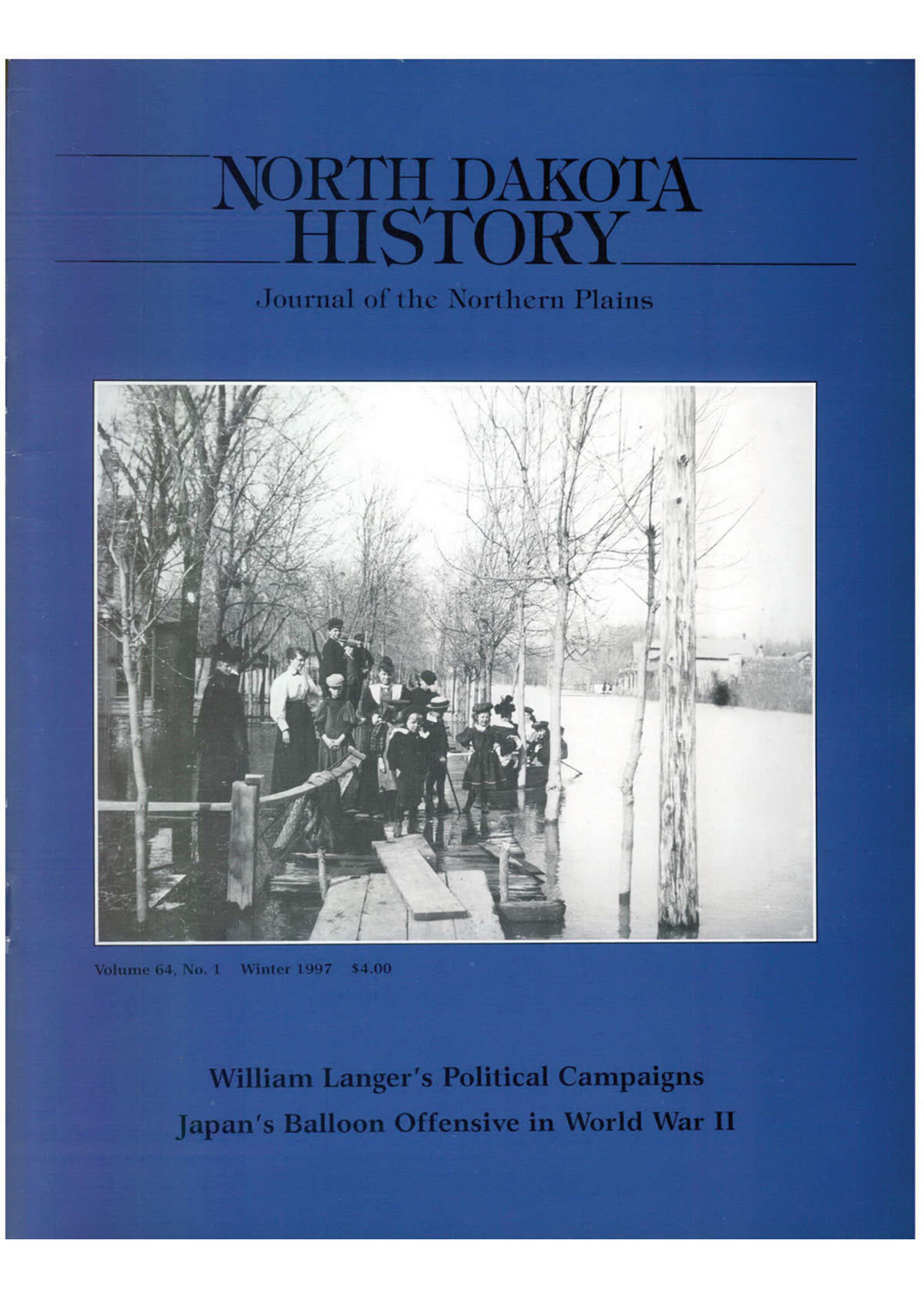 North Dakota History Journal Volume 64 No. 1 Winter, 1997