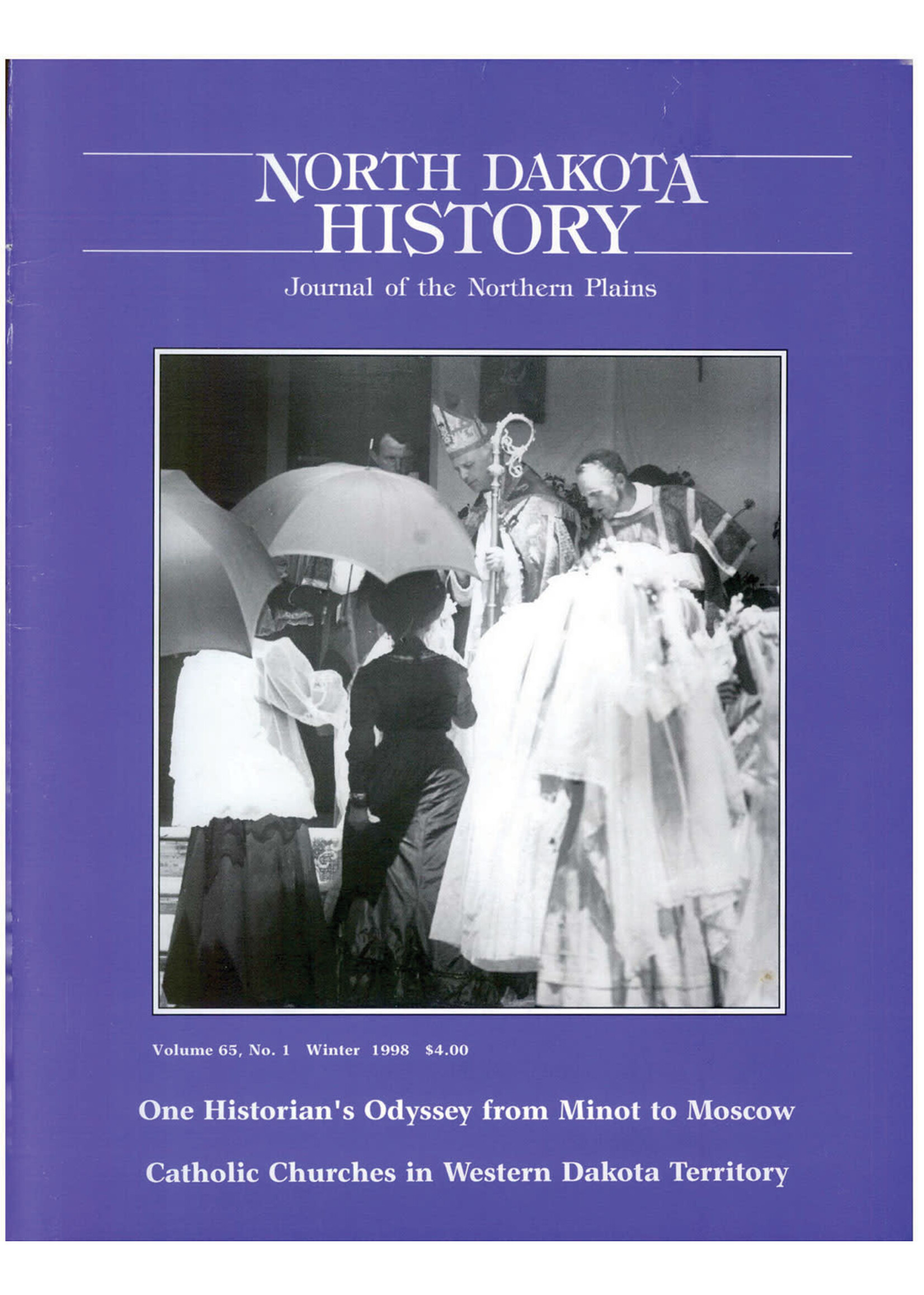 North Dakota History Journal Volume 65 No. 1 Winter, 1998