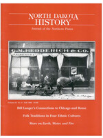 North Dakota History Journal Volume 65 No. 4 Fall, 1998