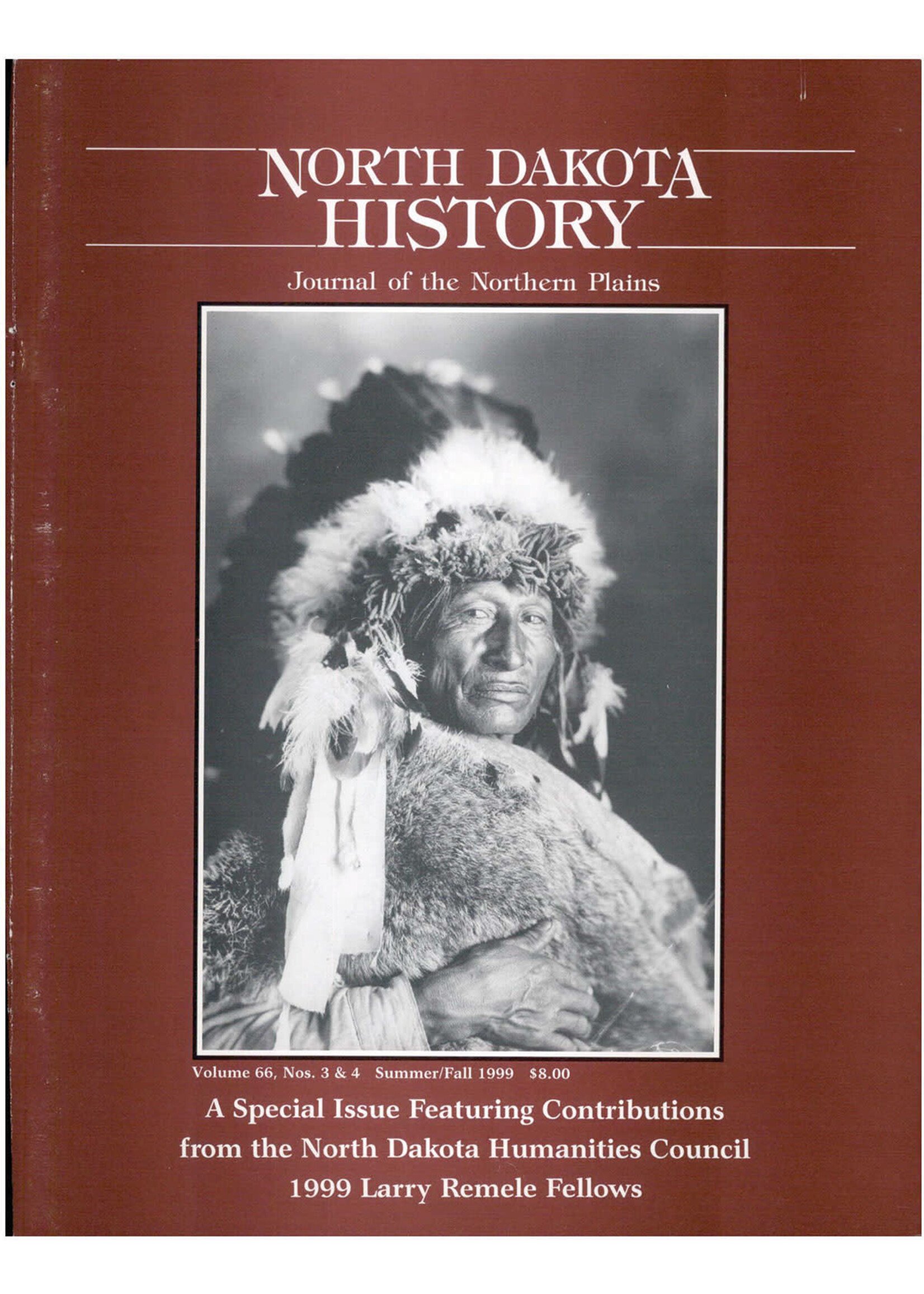 North Dakota History Journal Volume 66  Nos. 3 & 4