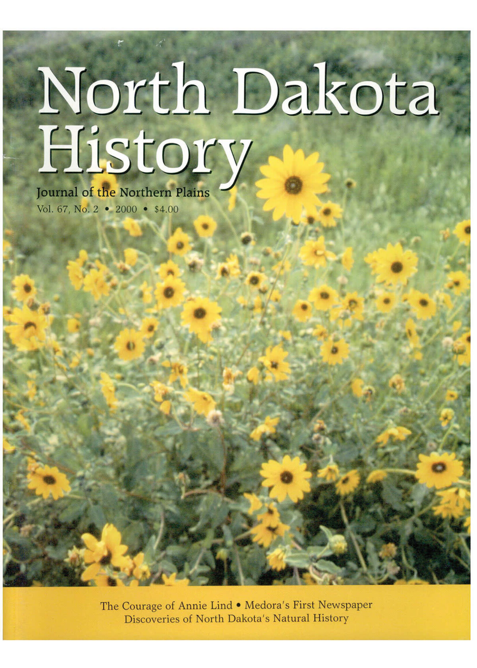North Dakota History Journal Volume 67 No. 2 2000