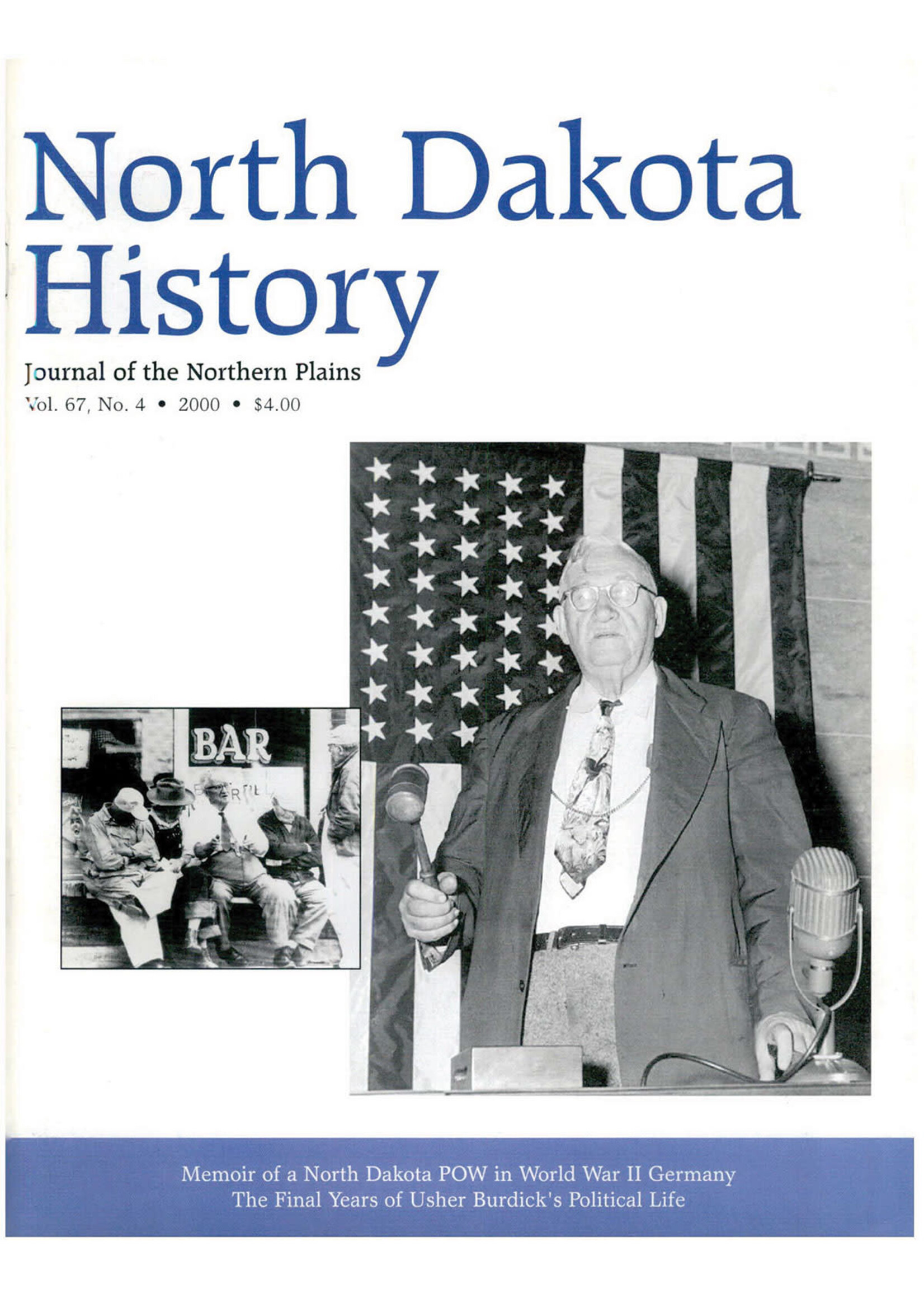 North Dakota History Journal Volume 67 No.4 2000