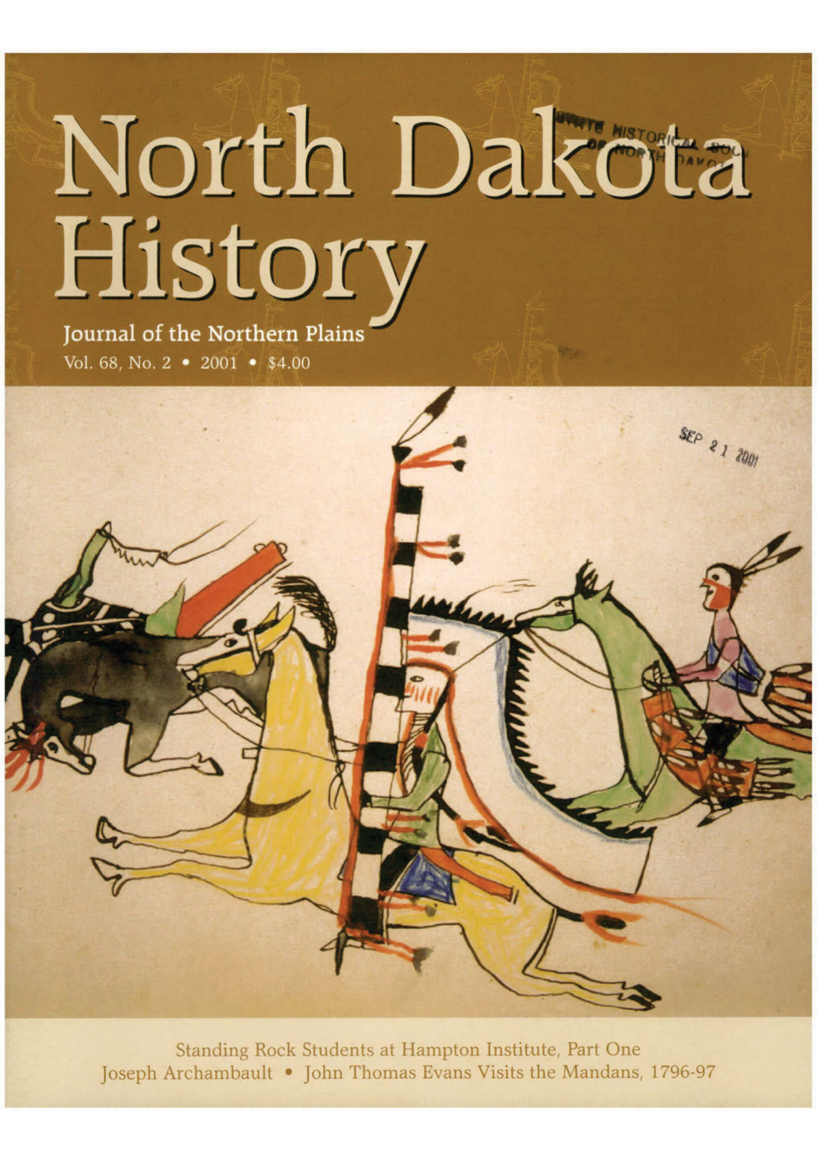 North Dakota History Journal Volume 68 No. 2 2001