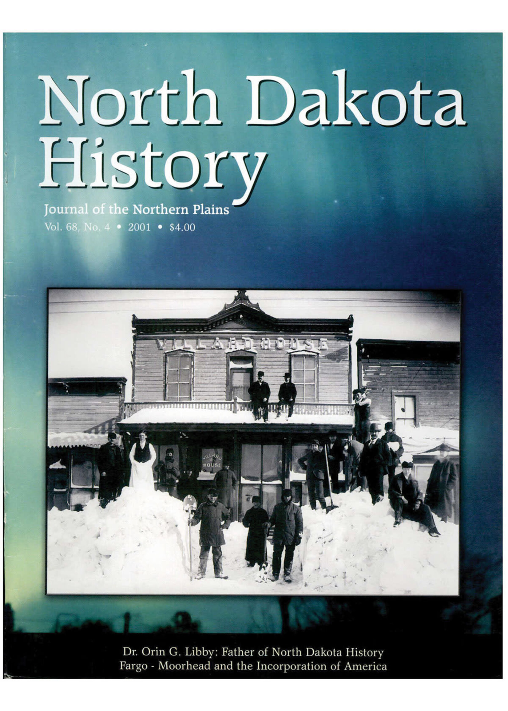 North Dakota History Journal Volume 68 No.4 2001