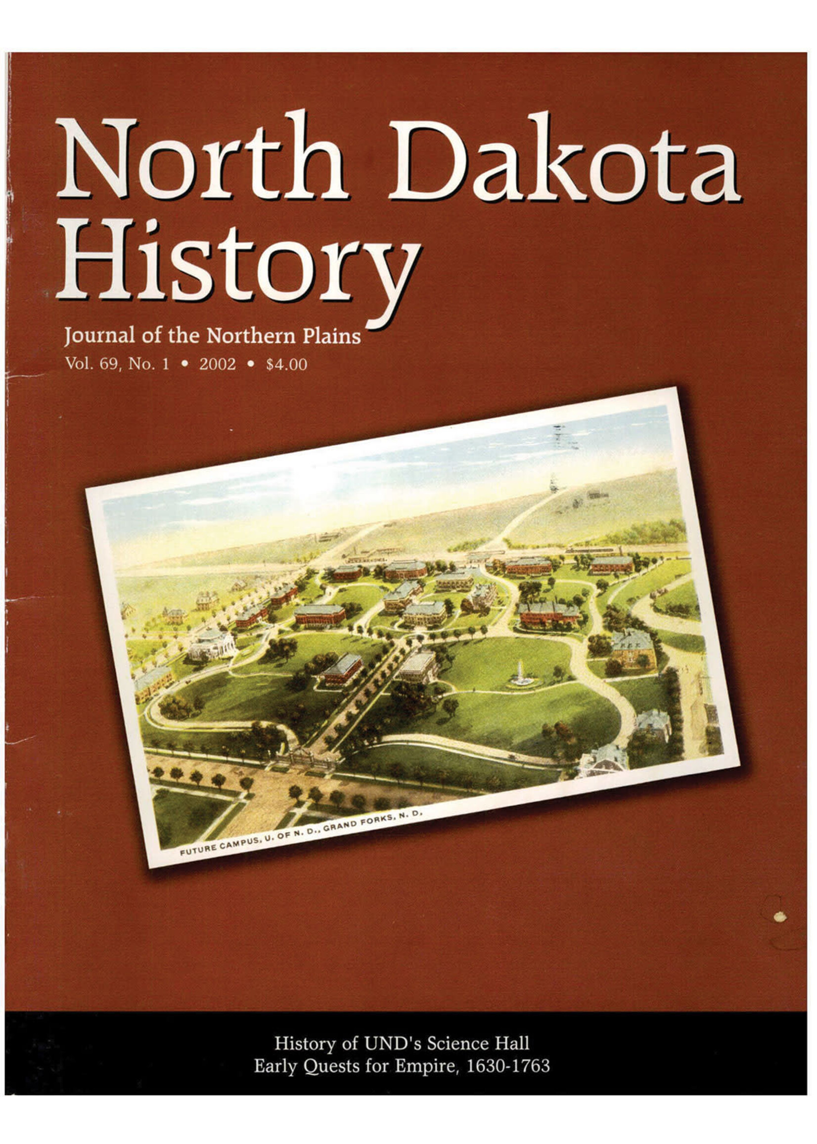 North Dakota History Journal Volume 69 No. 1 2002