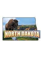 Bison in Badlands Photographic North Dakota Acrylic Magnet