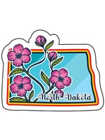 Flowers Across North Dakota Acrylic Magnet