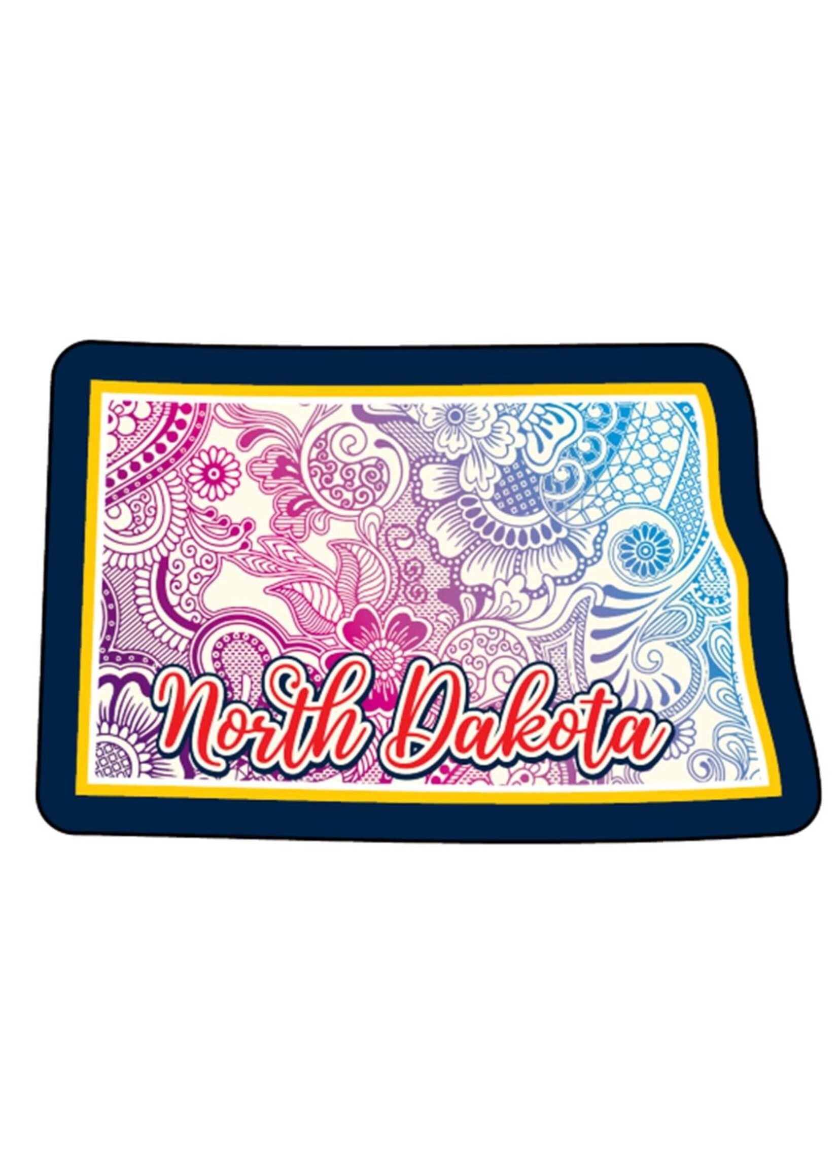 Paisley North Dakota Acrylic Magnet