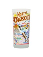 North Dakota Drinking Glass